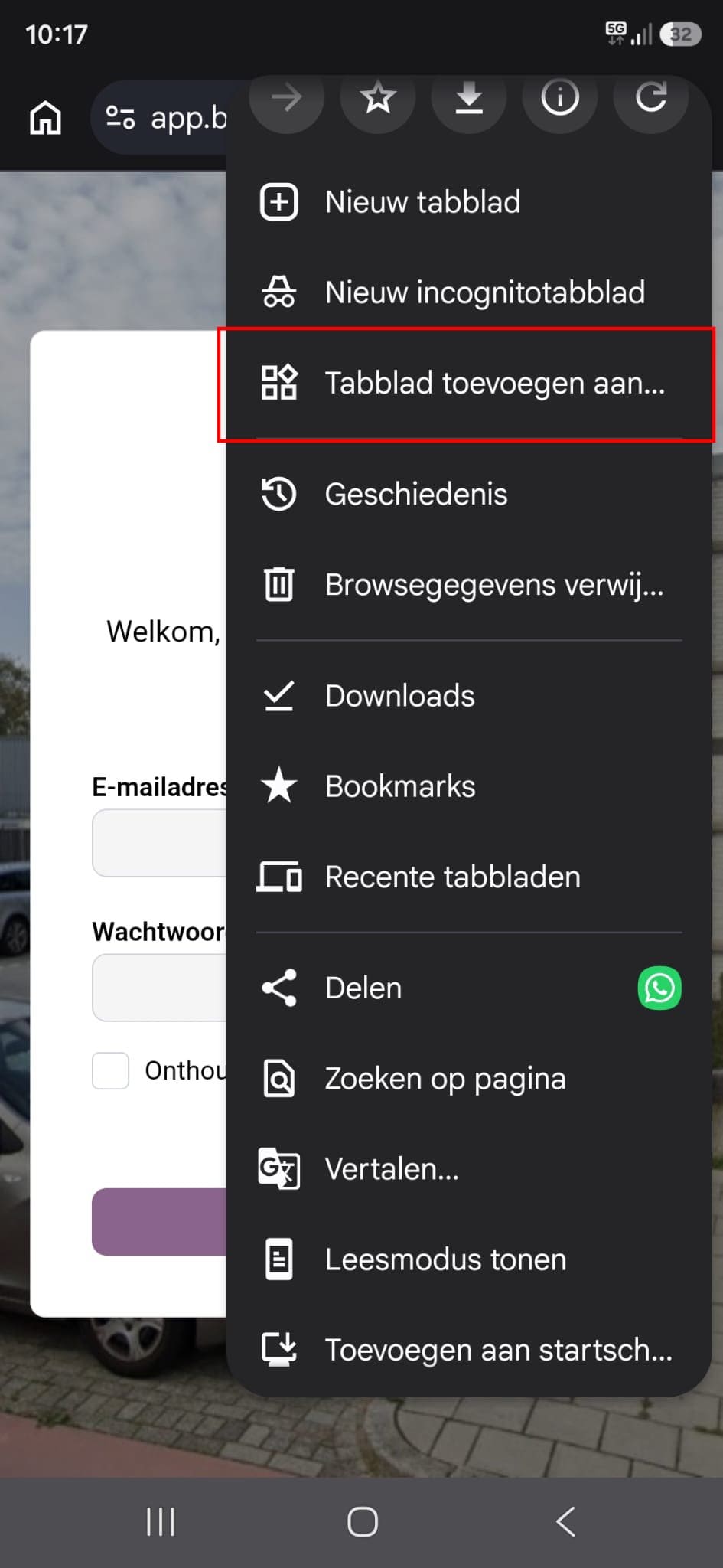 Android installatie stap 2