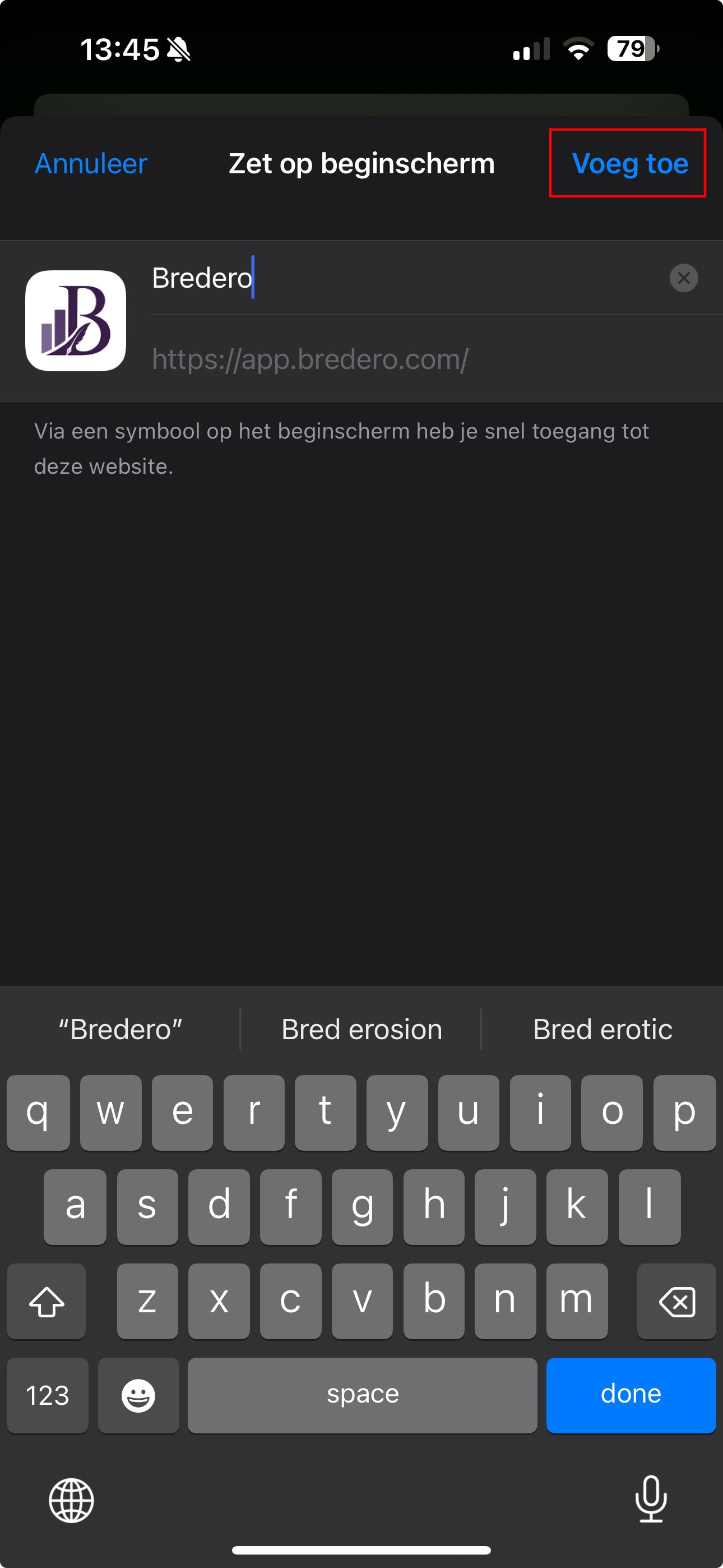 iOS installatie stap 3